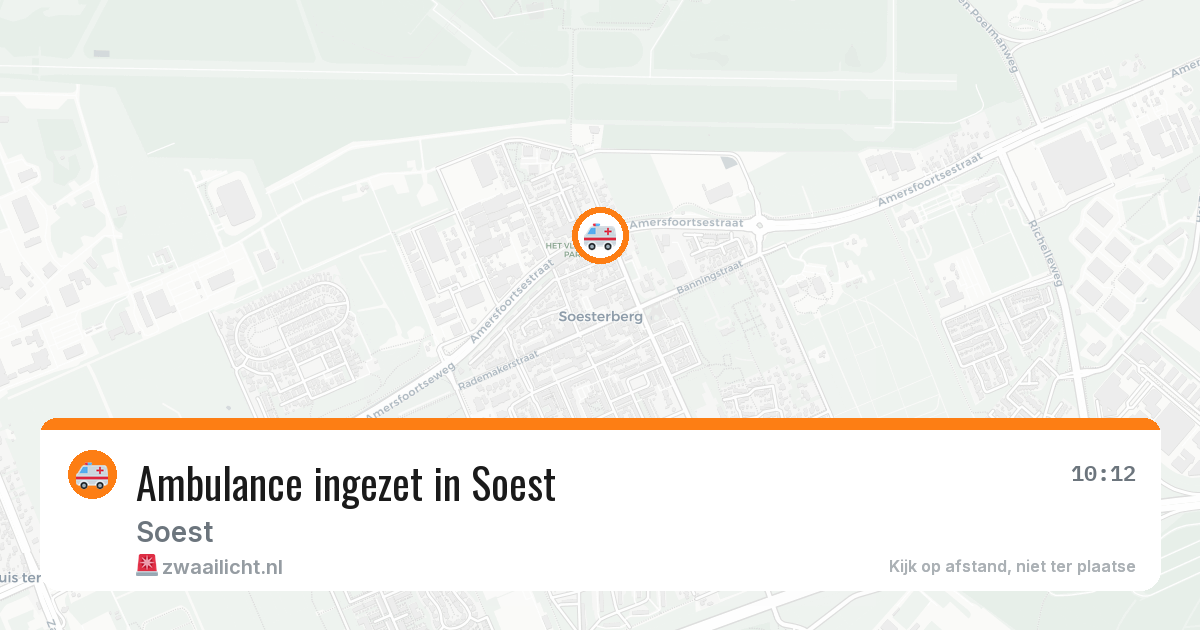 Ambulance ingezet in Soest — 24 mrt 2026