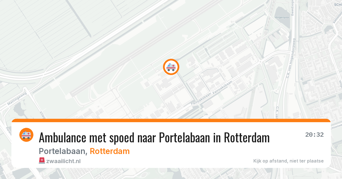 Ambulance met spoed naar Portelabaan in Rotterdam — 20 mei 2026