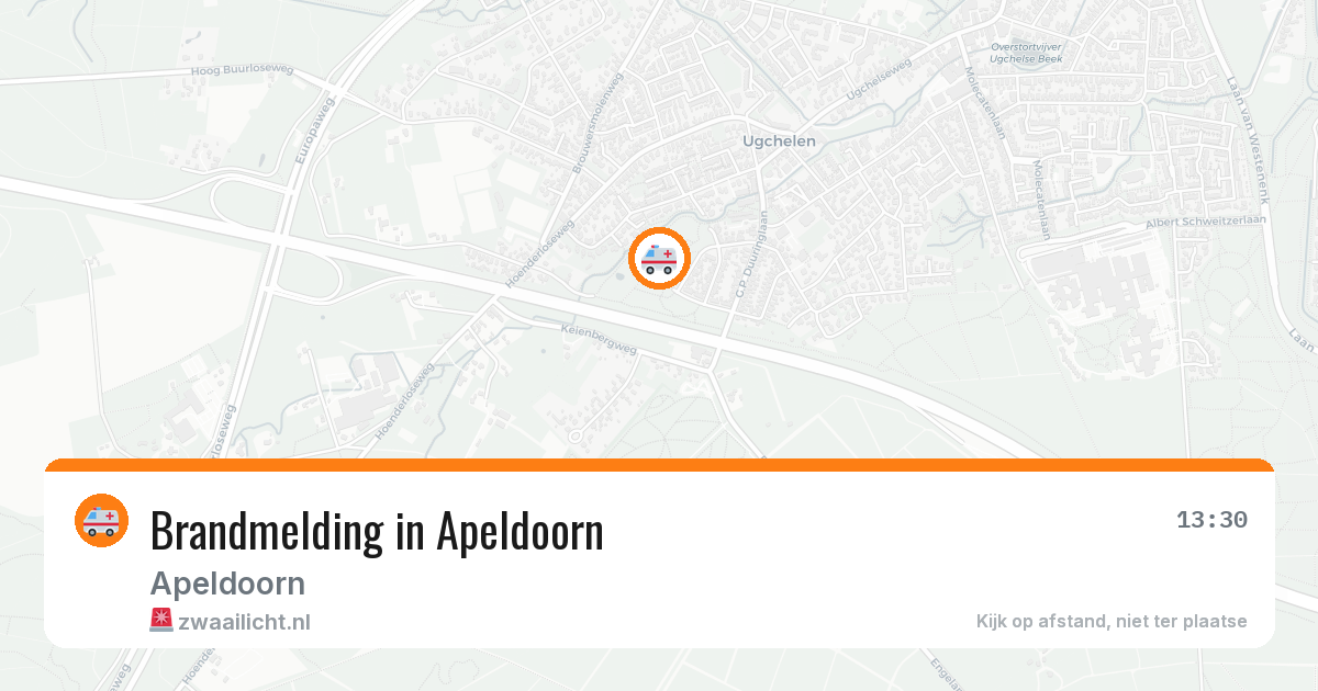 Brandmelding in Apeldoorn — 1 aug 2026