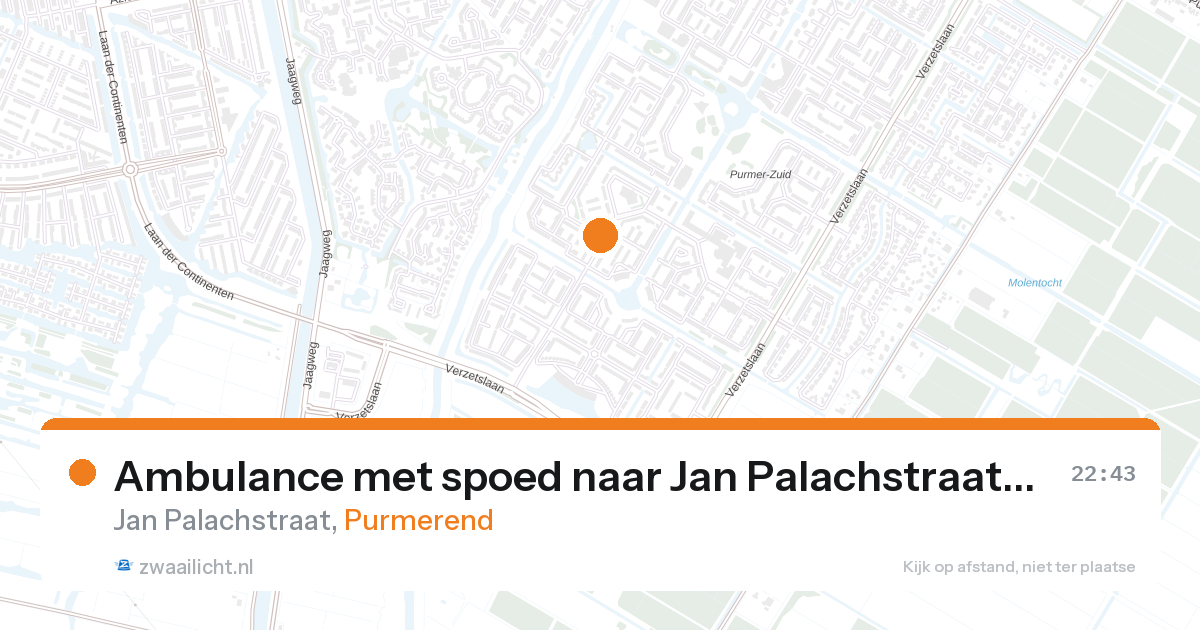 Ambulance met spoed naar Jan Palachstraat in Purmerend — 9 jun 2026