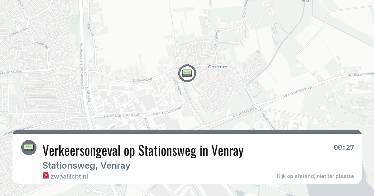 Verkeersongeval op Stationsweg in Venray — 14 jun 2026