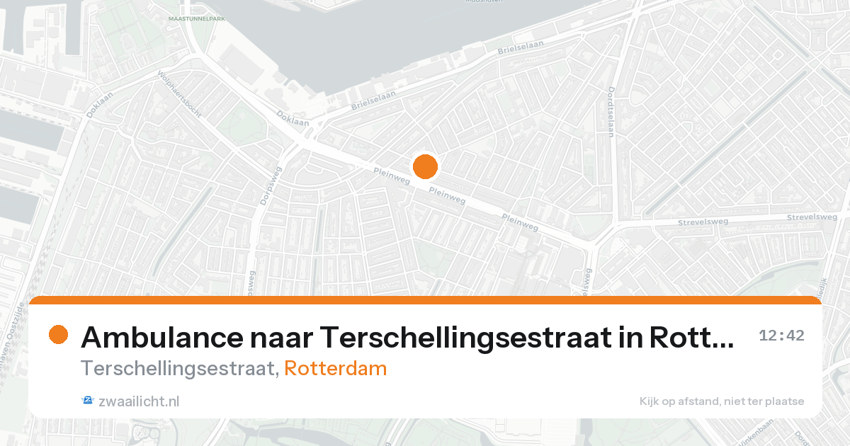 Ambulance naar Terschellingsestraat in Rotterdam — 21 aug 2026