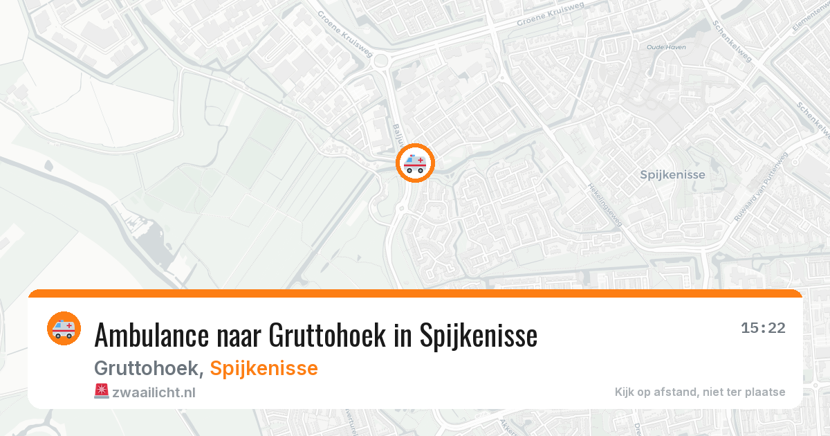 Ambulance naar Gruttohoek in Spijkenisse — 5 jul 2026