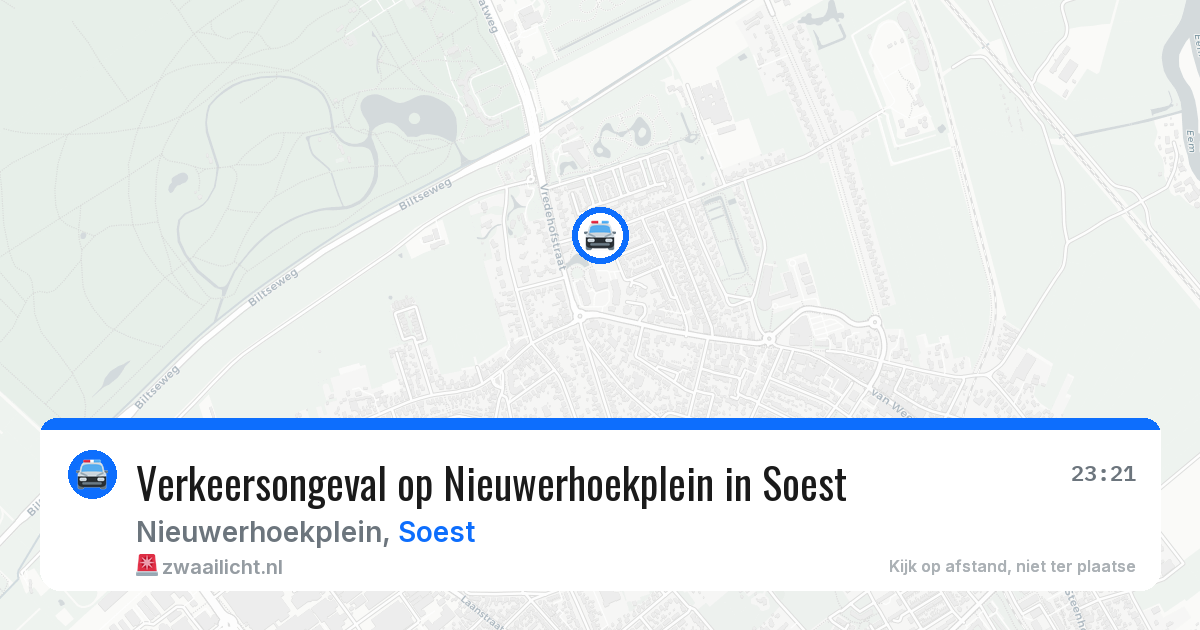 Verkeersongeval op Nieuwerhoekplein in Soest — 21 jul 2026