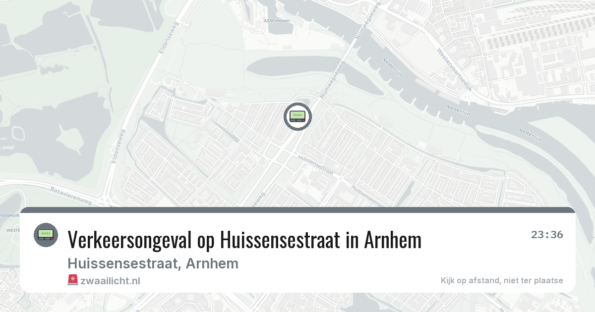 Verkeersongeval op Huissensestraat in Arnhem — 14 mei 2026