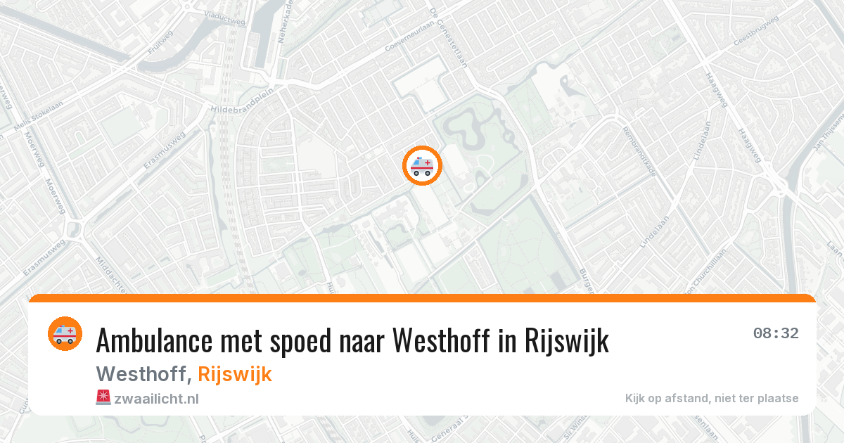 Ambulance met spoed naar Westhoff in Rijswijk — 19 apr 2026