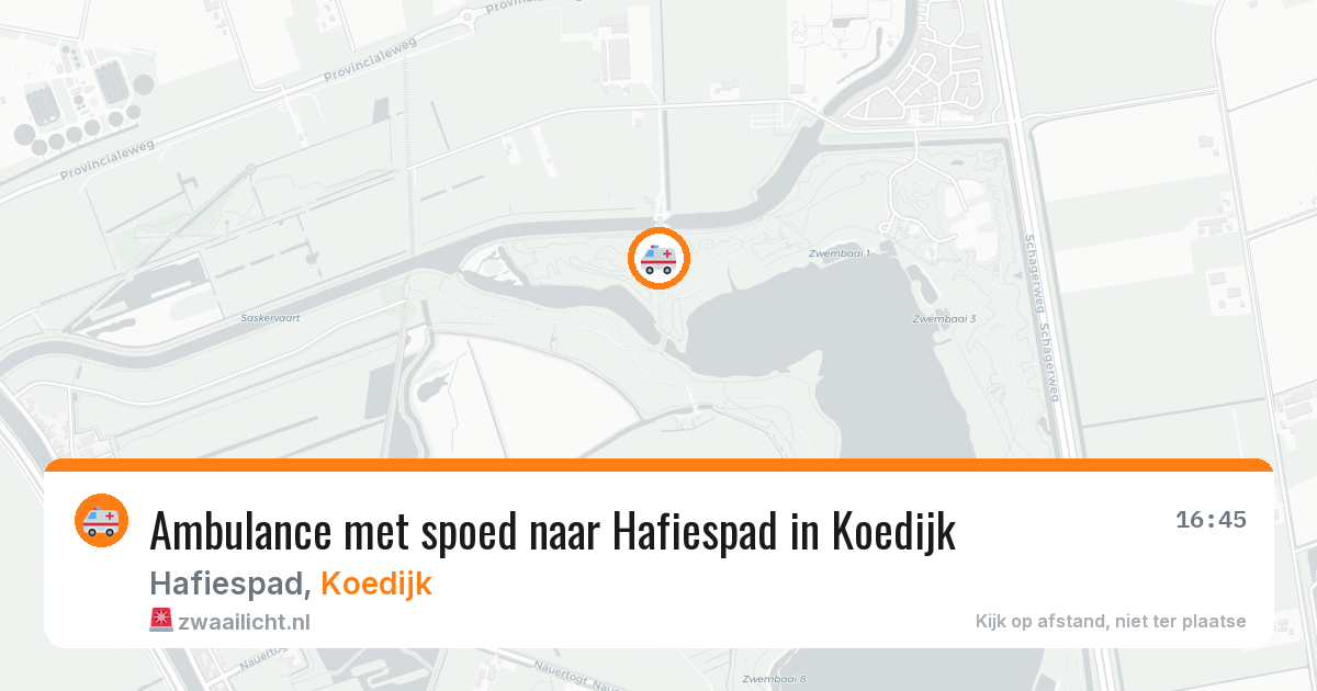 Ambulance met spoed naar Hafiespad in Koedijk — 8 jul 2026