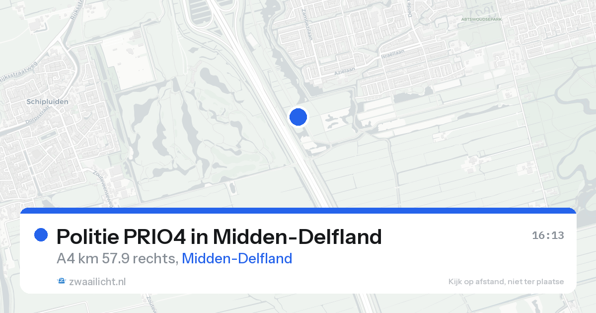 Politie PRIO4 in Midden-Delfland — 24 aug 2026 | 🚨 Zwaailicht.nl