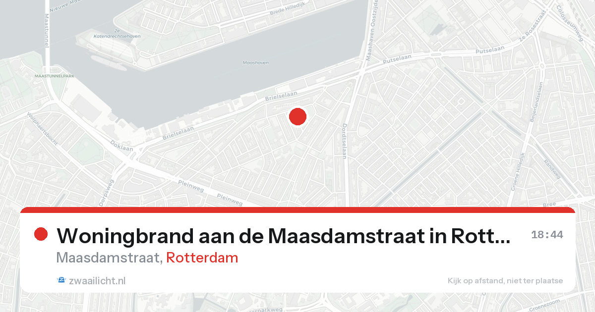 Woningbrand aan de Maasdamstraat in Rotterdam — 30 jan 2026