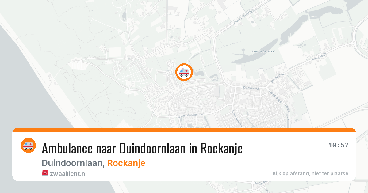 Ambulance naar Duindoornlaan in Rockanje — 4 aug 2026