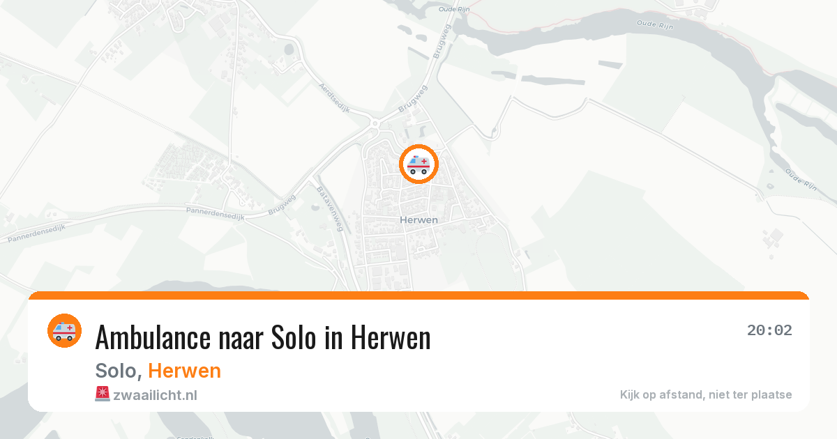 Ambulance naar Solo in Herwen — 24 mrt 2026