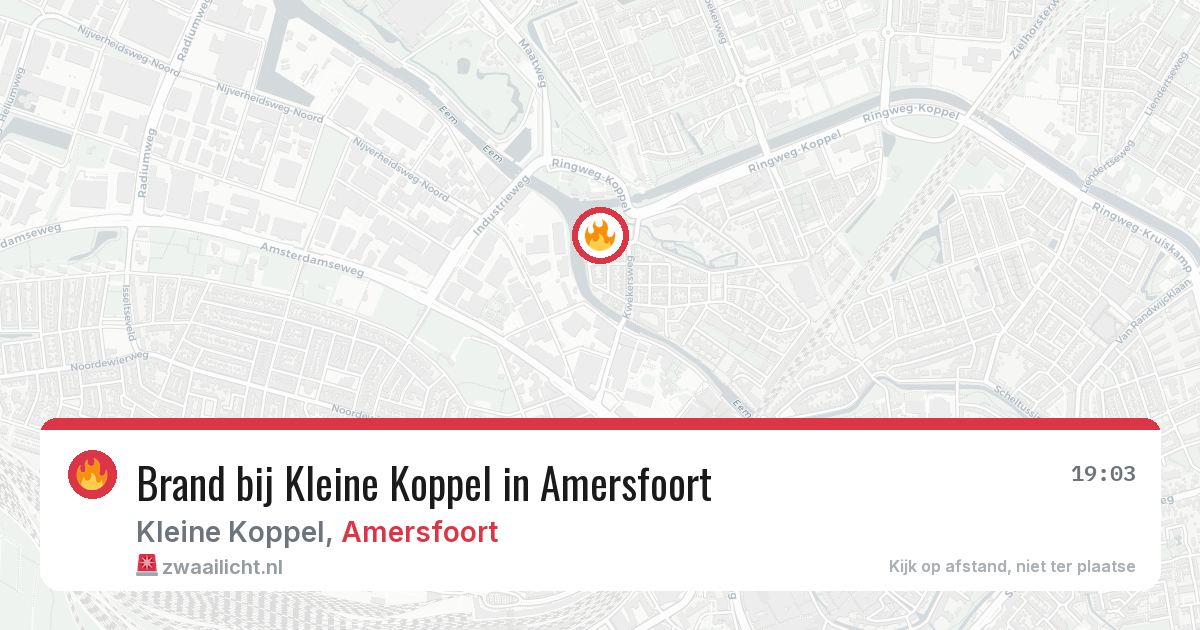 Brand bij Kleine Koppel in Amersfoort — 27 jun 2026