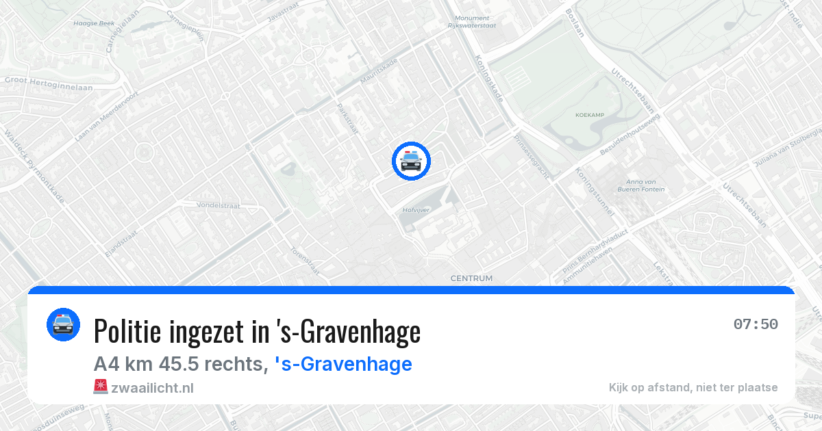 Politie ingezet in 's-Gravenhage — 29 jan 2026 | 🚨 Zwaailicht.nl
