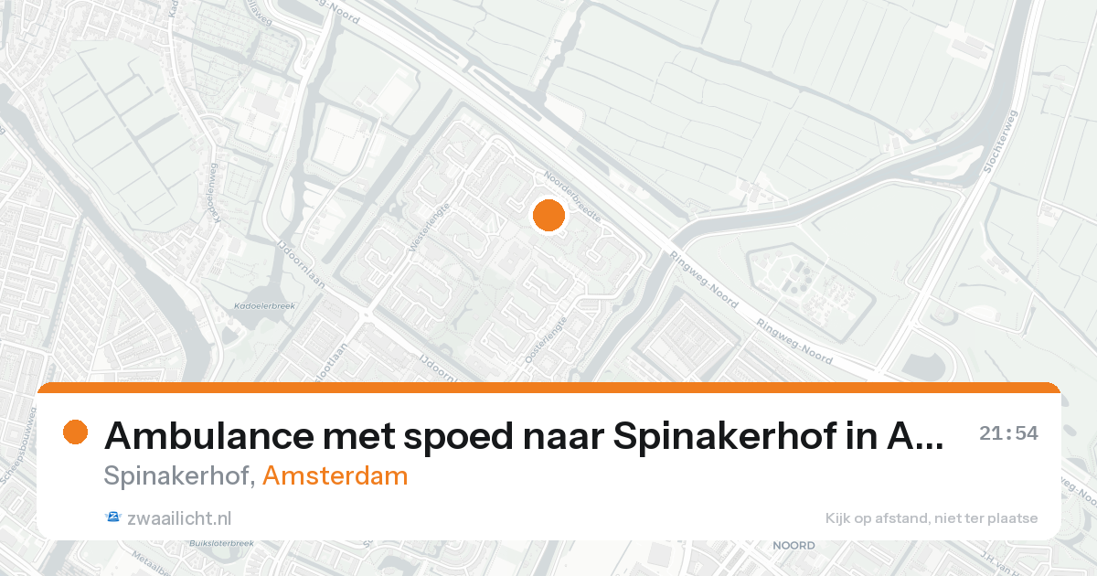 Ambulance met spoed naar Spinakerhof in Amsterdam — 7 feb 2026