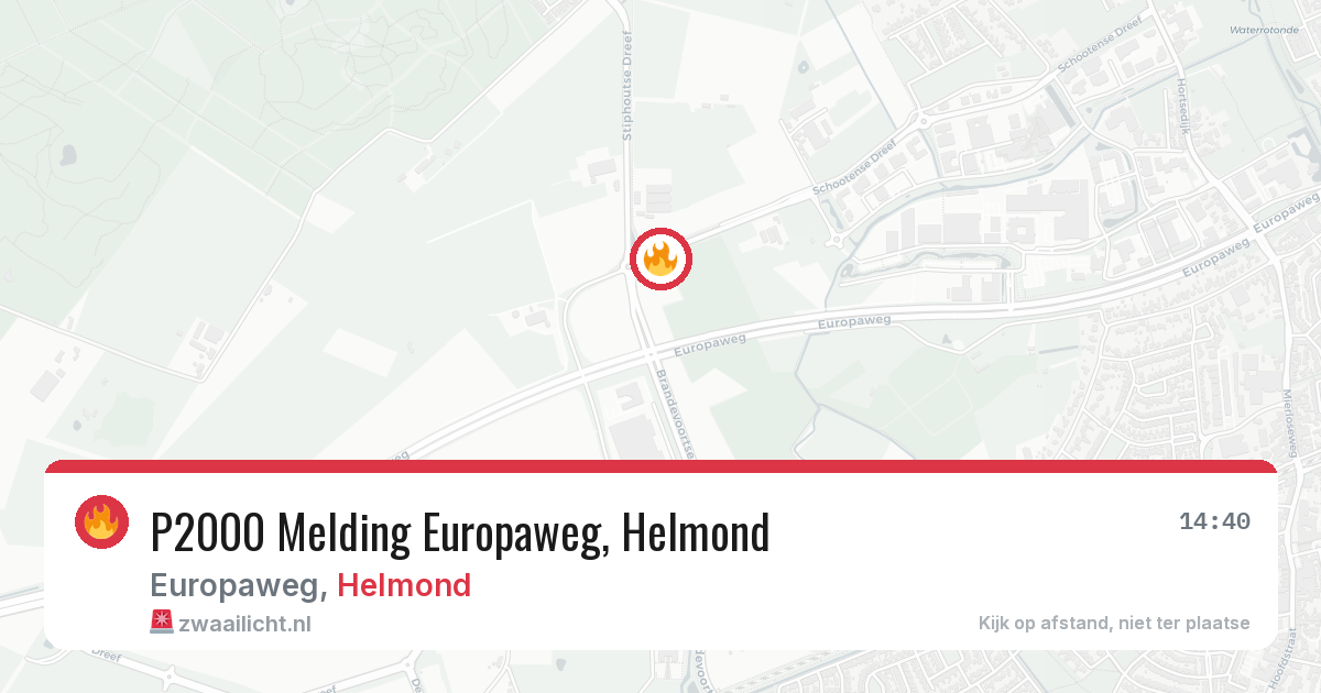 P2000 Melding Europaweg, Helmond — 28 feb 2026