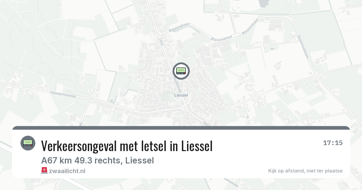 Verkeersongeval met letsel in Liessel — 4 feb 2026