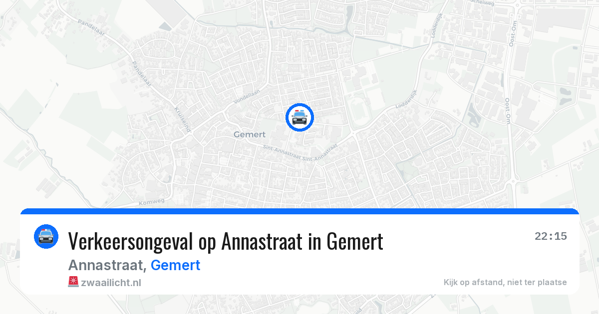 Verkeersongeval op Annastraat in Gemert — 23 apr 2026