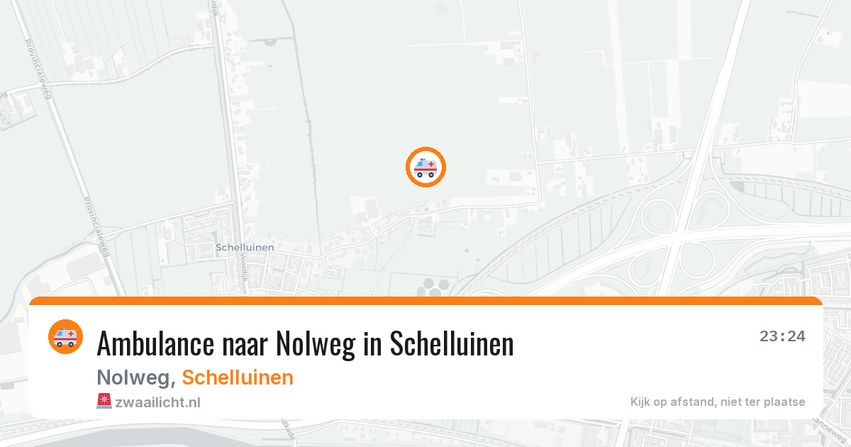 Ambulance naar Nolweg in Schelluinen — 28 mrt 2026