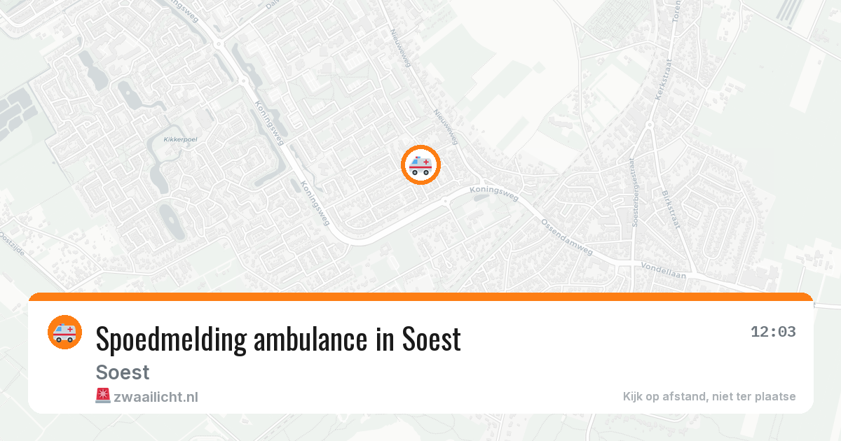 Spoedmelding ambulance in Soest — 25 jun 2026
