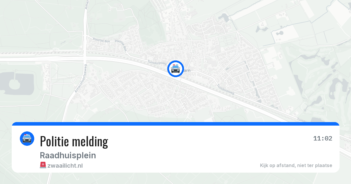 Politie melding — 31 jul 2026