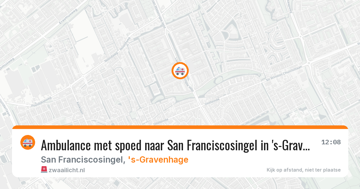 Ambulance met spoed naar San Franciscosingel in 's-Gravenhage — 21 apr 2026