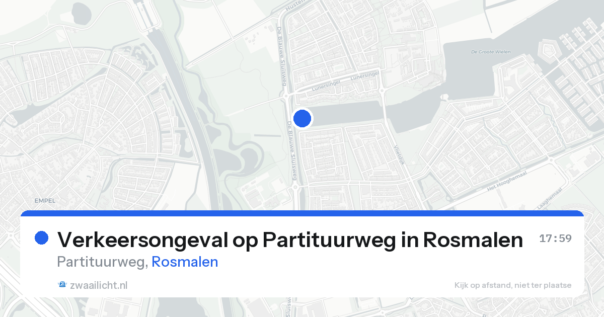 Verkeersongeval op Partituurweg in Rosmalen — 19 aug 2026