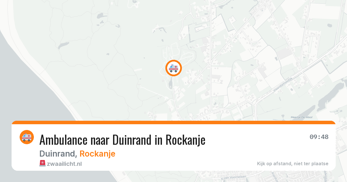 Ambulance naar Duinrand in Rockanje — 5 apr 2026