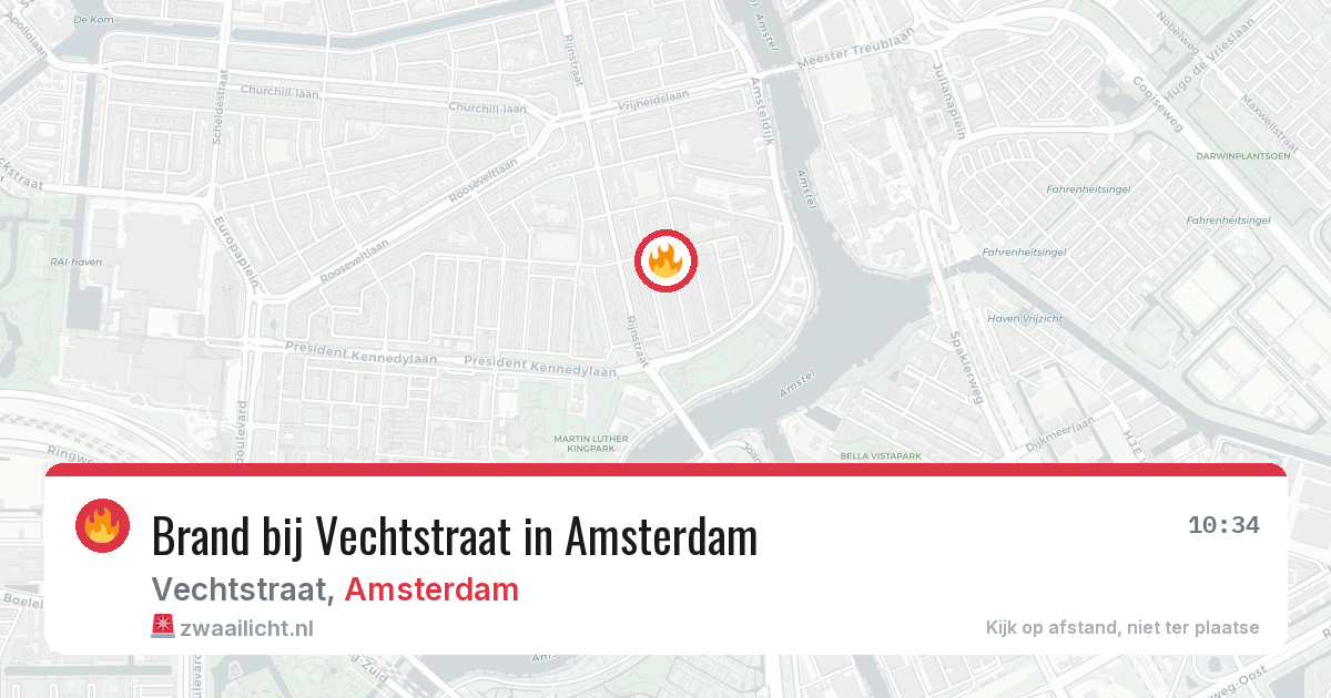 Brand bij Vechtstraat in Amsterdam — 3 jun 2026