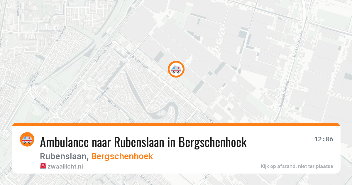 Ambulance naar Rubenslaan in Bergschenhoek — 29 jan 2026
