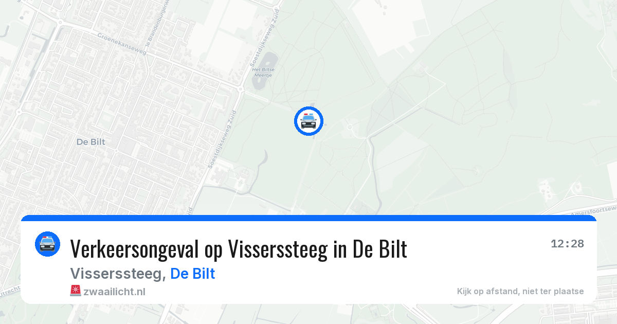 Verkeersongeval op Visserssteeg in De Bilt — 18 apr 2026