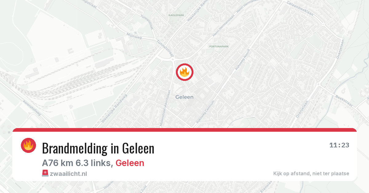 Brandmelding in Geleen — 3 jun 2026