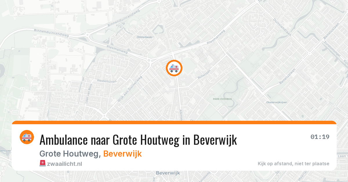 Ambulance naar Grote Houtweg in Beverwijk — 26 jun 2026