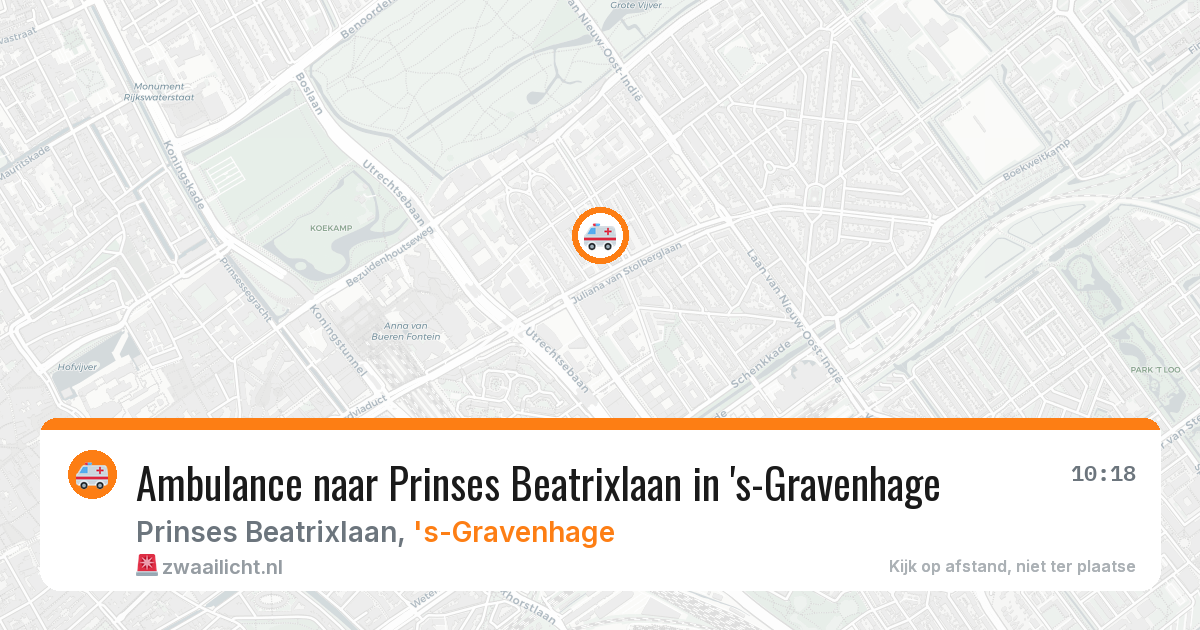 Ambulance naar Prinses Beatrixlaan in 's-Gravenhage — 30 mrt 2026