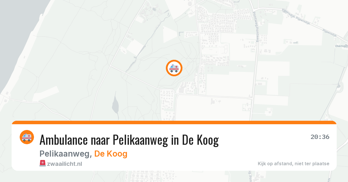 Ambulance naar Pelikaanweg in De Koog — 11 aug 2026