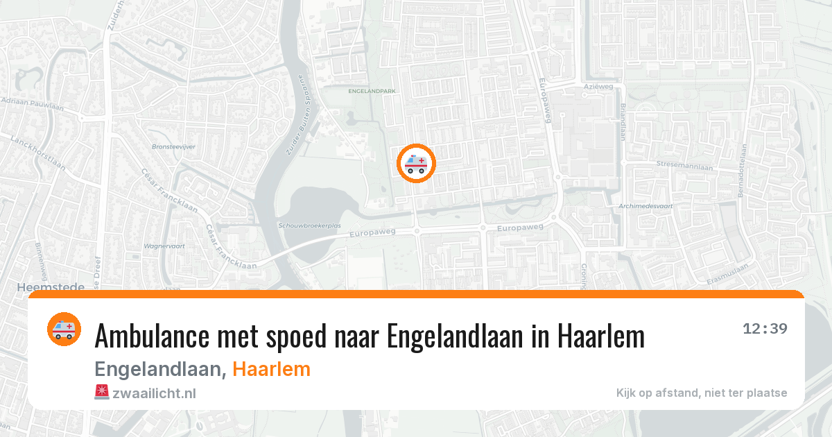 Ambulance met spoed naar Engelandlaan in Haarlem — 30 jan 2026