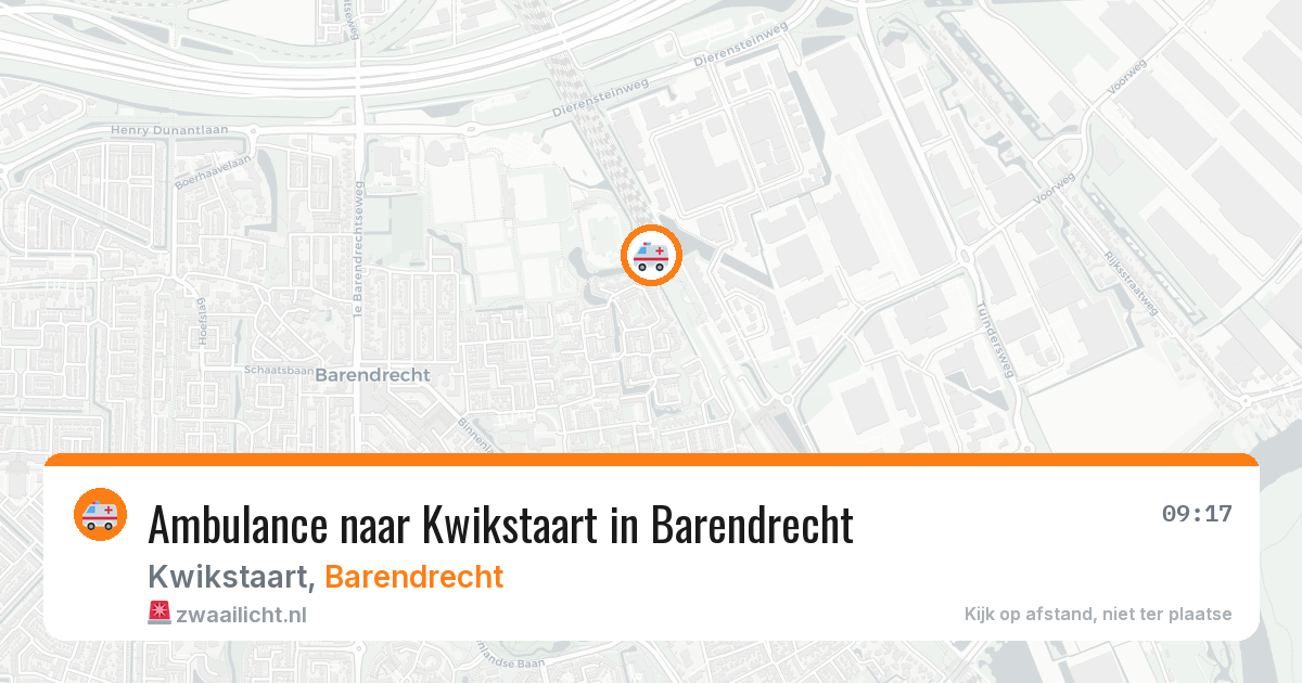 Ambulance naar Kwikstaart in Barendrecht — 22 jun 2026