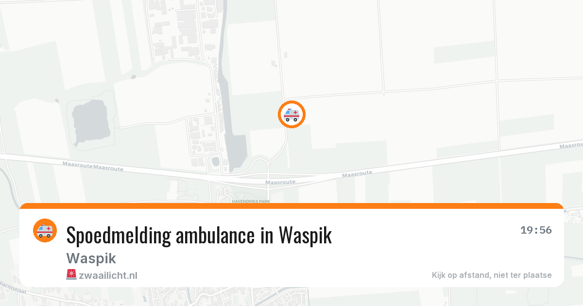 Spoedmelding ambulance in Waspik — 11 aug 2026