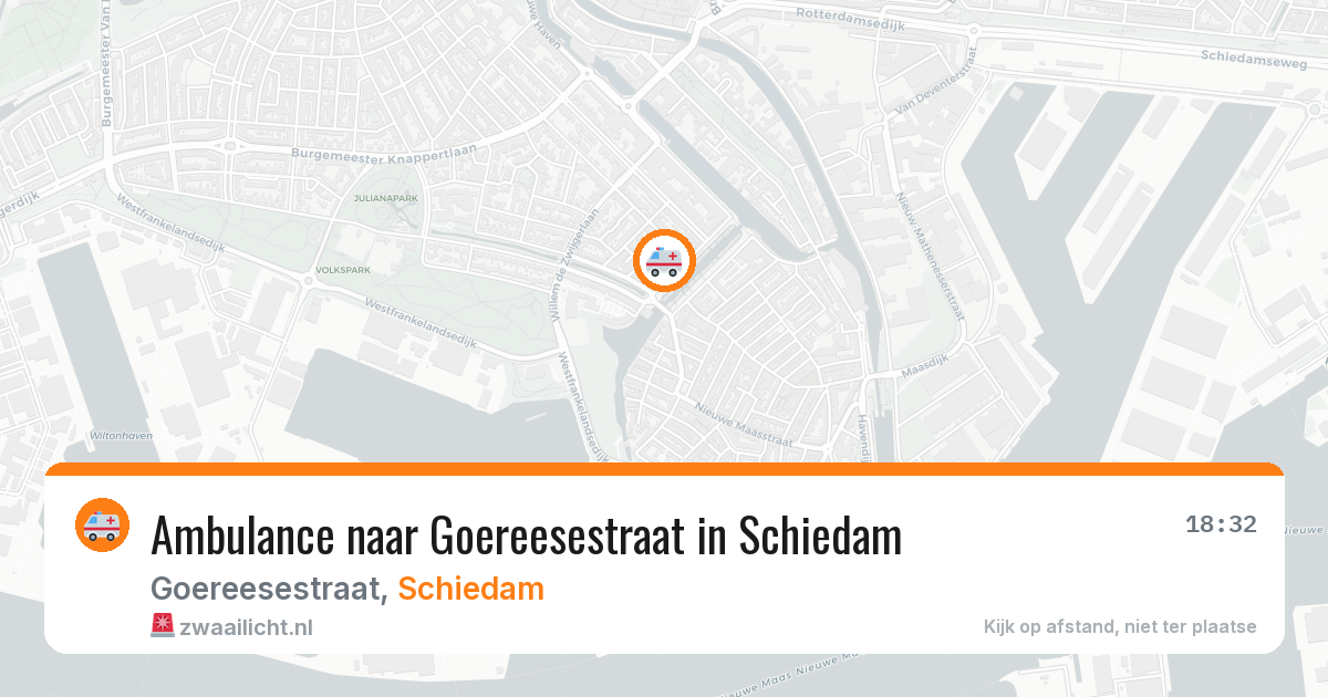 Ambulance naar Goereesestraat in Schiedam — 4 aug 2026