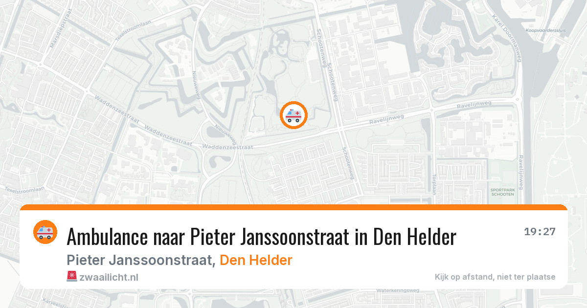 Ambulance naar Pieter Janssoonstraat in Den Helder — 3 aug 2026