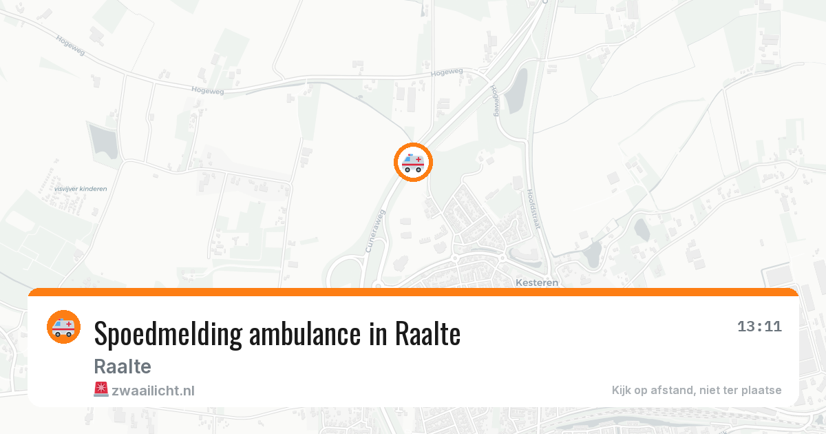 Spoedmelding ambulance in Raalte — 29 jan 2026
