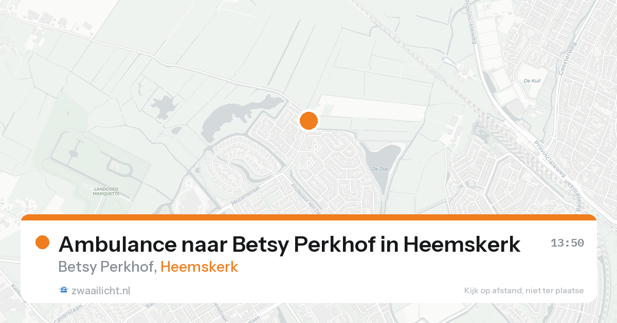 Ambulance naar Betsy Perkhof in Heemskerk — 3 jun 2026