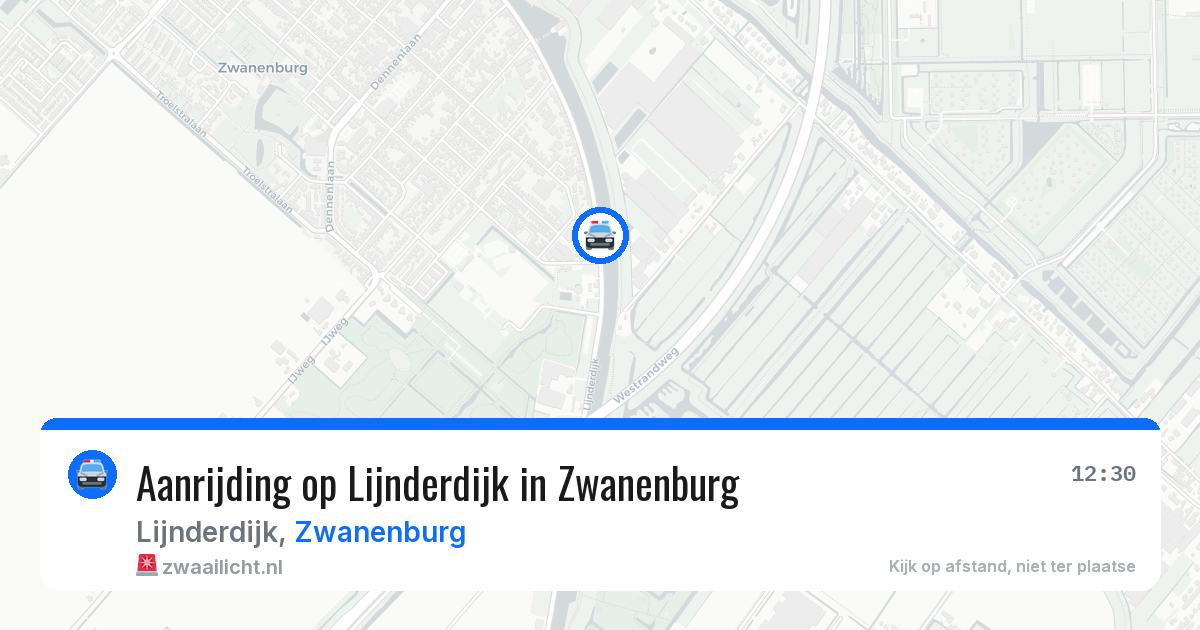 Aanrijding op Lijnderdijk in Zwanenburg — 19 jun 2026