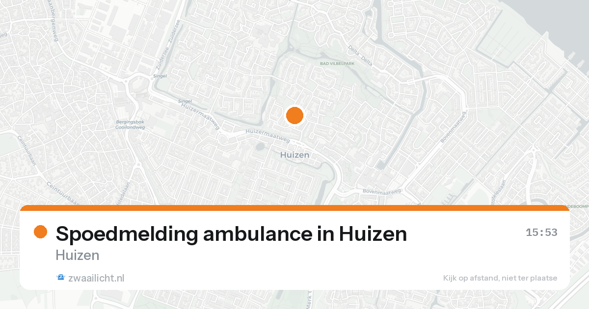 Spoedmelding ambulance in Huizen — 30 jan 2026