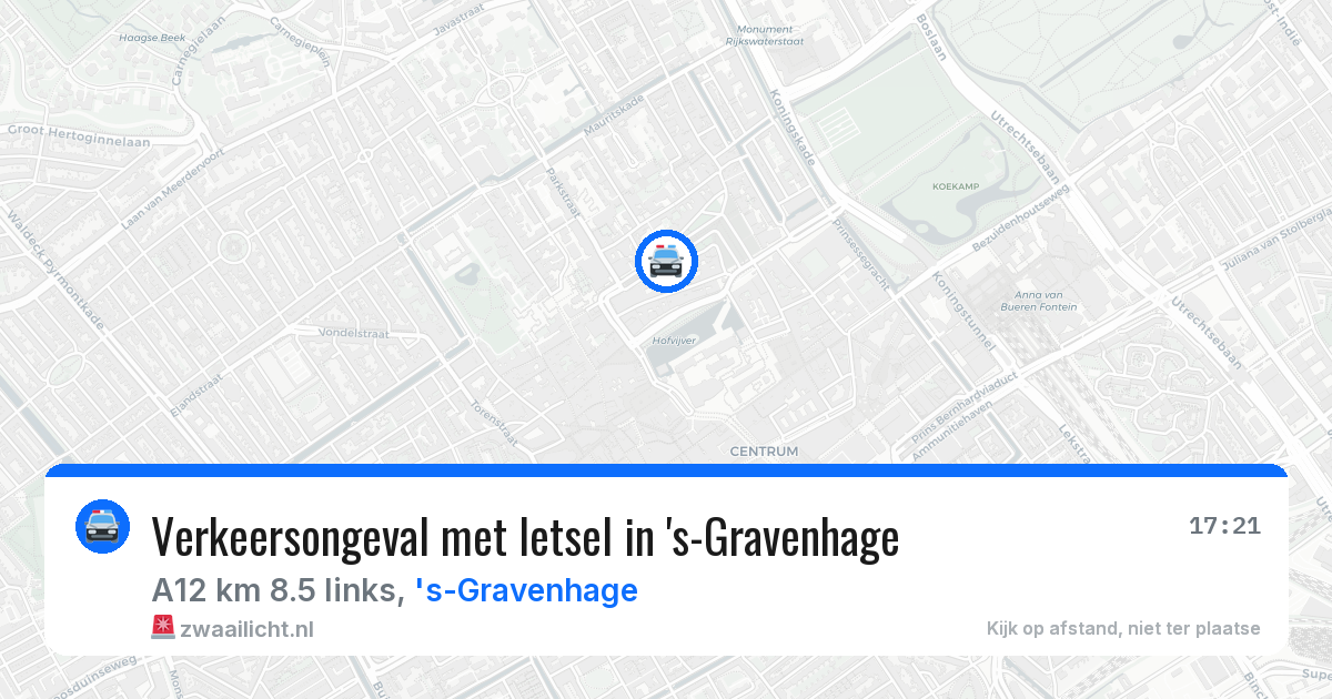 Verkeersongeval met letsel in 's-Gravenhage — 18 mei 2026