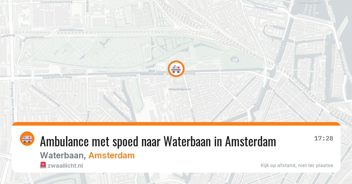 Ambulance met spoed naar Waterbaan in Amsterdam — 23 jun 2026