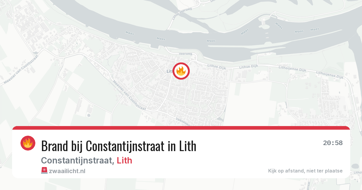 Brand bij Constantijnstraat in Lith — 1 jun 2026
