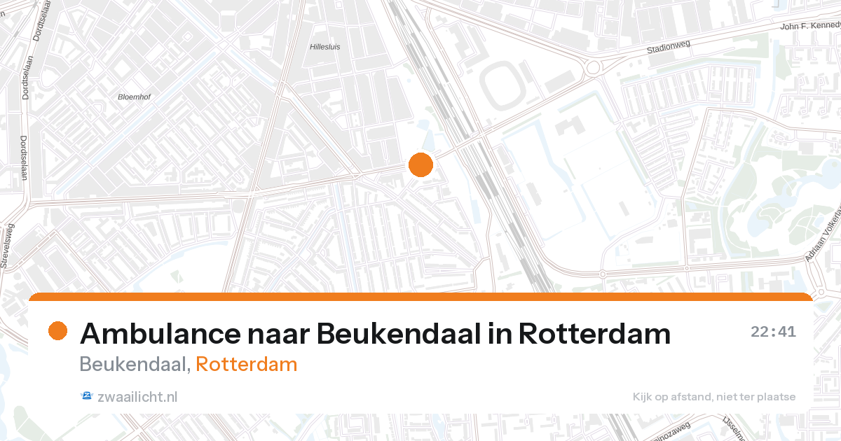 Ambulance naar Beukendaal in Rotterdam — 26 aug 2026