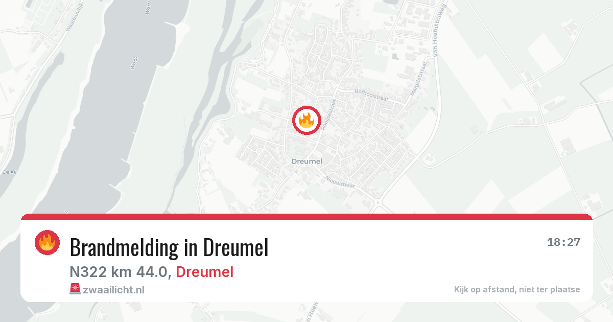Brandmelding in Dreumel — 3 aug 2026