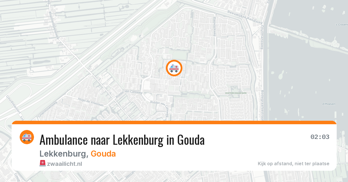 Ambulance naar Lekkenburg in Gouda — 4 apr 2026