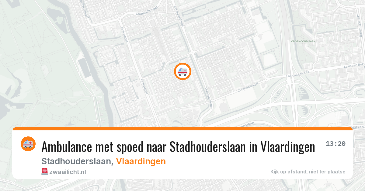 Ambulance met spoed naar Stadhouderslaan in Vlaardingen — 6 mei 2026